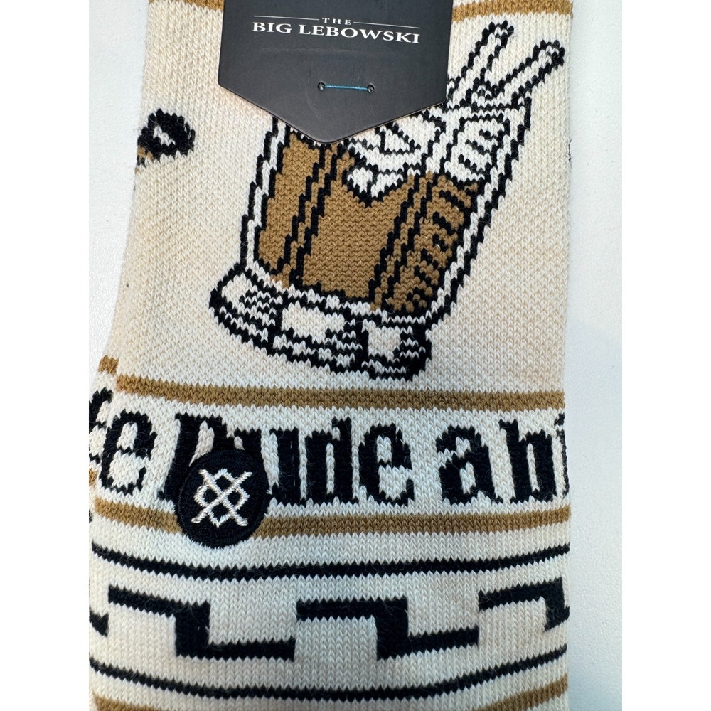 STANCE x Big Lebowski Dude Crew Socks Small = Men 3-5.5 and Women 5-7.5 Casual - Picture 2 of 7